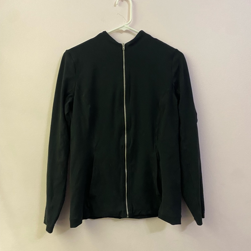 nike dri-fit athletic zip up jacket, long sleeve with pockets